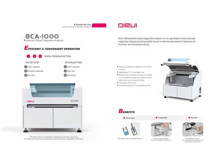 Dirui BCA-1000 Automatic Blood Coagulation Analyzer