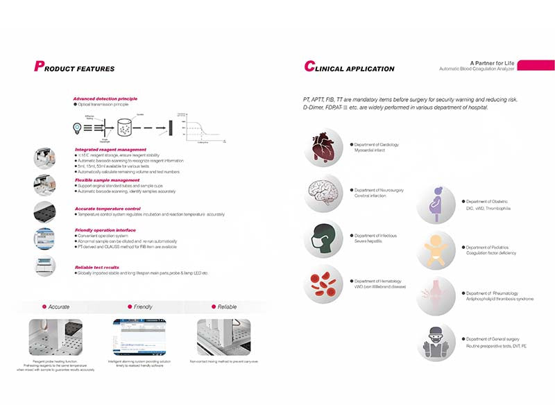 Dirui BCA-1000 Automatic Blood Coagulation Analyzer