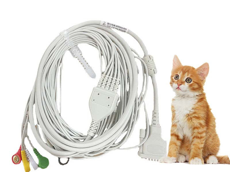 52. Compatible ECG cable 5 leads Snap for CONTEC Vet Animal (1)