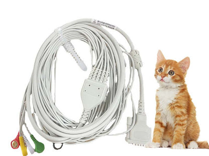 52. Compatible ECG cable 5 leads Snap for CONTEC Vet Animal (1)