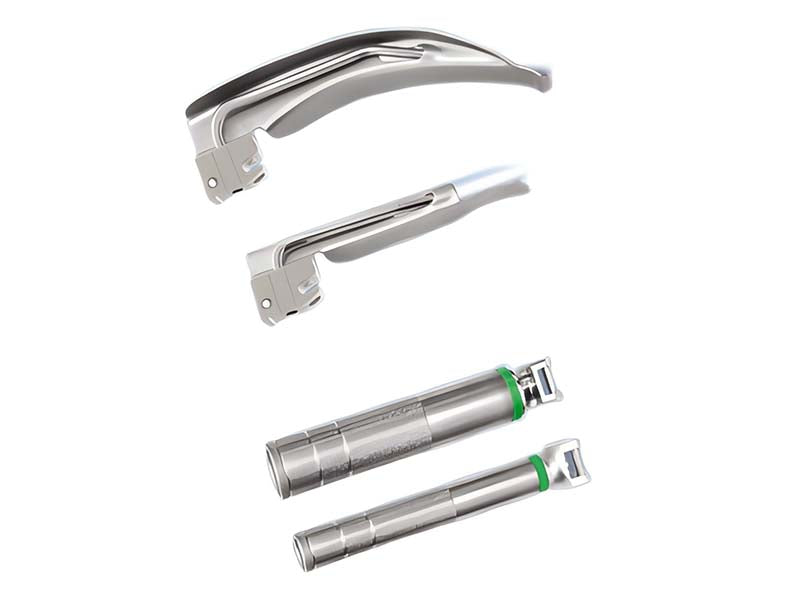 GHM FIBER-OPTIC LARYNGOSCOPE WITH THREE (3) BLADES