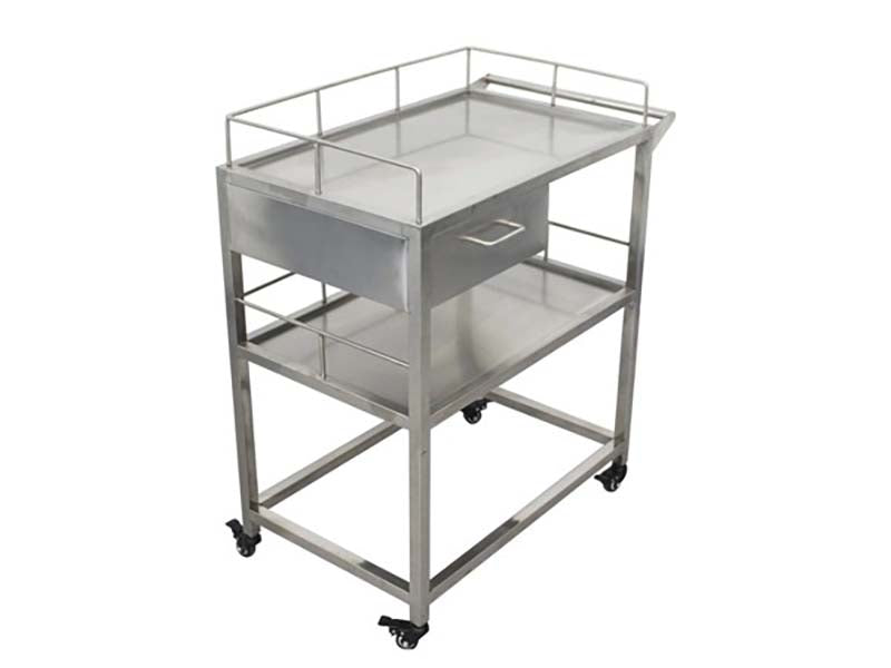 Stainless Steel Medical Trolley With Drawers(PJF-02) (1)