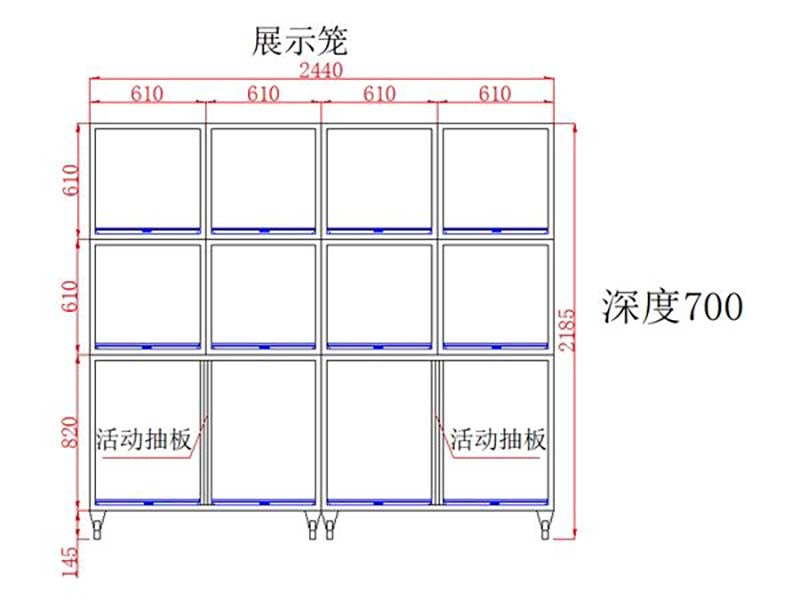 Stainless Steel Pet Display Cage(PJZS-04) (1)